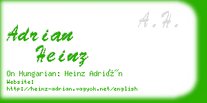 adrian heinz business card